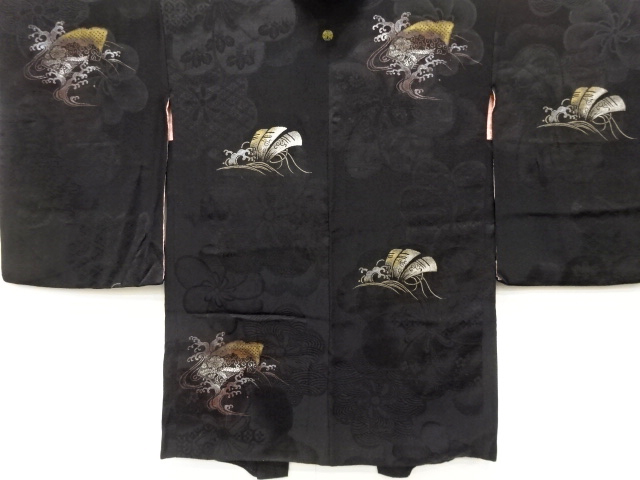 Japanese Kimono / Chirimen Kinsha Silk